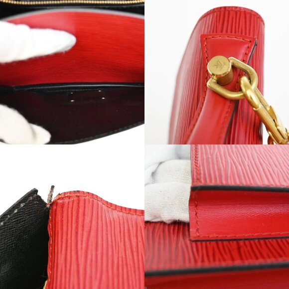 LOUIS VUITTON Monceau 2Way Shoulder Hand Bag Epi Leather Red M52127 - Picture 11 of 16